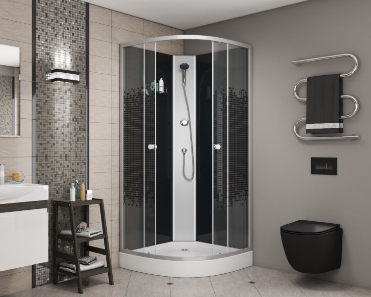 Душевая кабина Niagara NG-4501-14BK 90х90х200