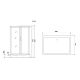Душевая кабина Niagara Lux NG-7711WBK 120x90 см