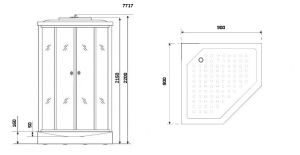 Душевая кабина Niagara Lux NG-7717G