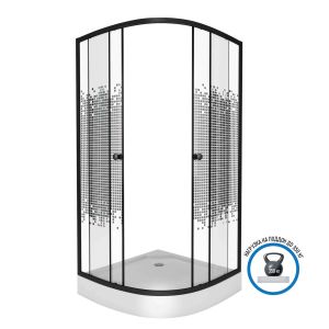 Душевой уголок Niagara NG-003-14BLACK 80х80 см