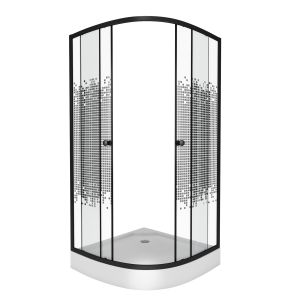 Душевой уголок Niagara NG-003-14BLACK 80х80 см