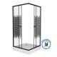Душевой уголок Niagara NG-009-14Q black 90x90см с поддоном