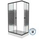 Душевой уголок Niagara NG-012-14Q BLACK 120х80 см