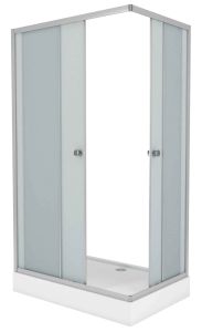 Душевой уголок Niagara NG-129-14Q с поддоном 120x90см серебро/матовое