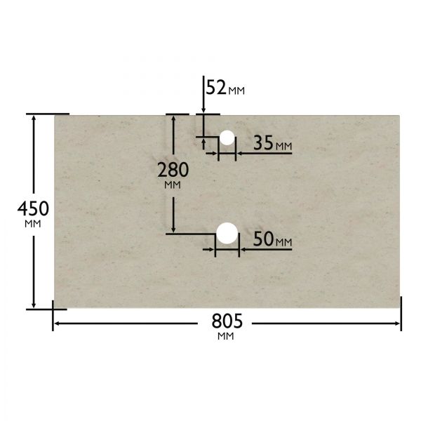 Столешница Санта 900150 80 см лейси