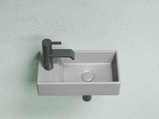 Раковина подвесная Ceramicanova Элемент (Element) CN6051RMH 40 см антрацит матовый