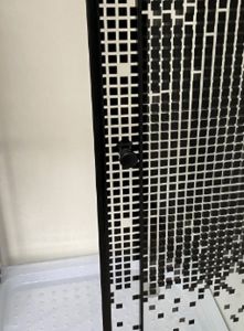Душевой уголок 80x80 см Niagara Eco NG-008-14Q black мозаика, с поддоном