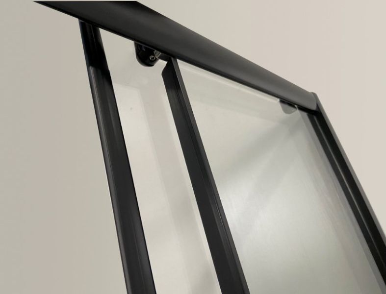 Душевой уголок 80x80 см Niagara Eco NG-008-14Q black мозаика, с поддоном
