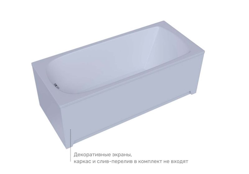 Акриловая ванна Aquatek Eco-Friendly Ника NIK160-0000001 160х75 см