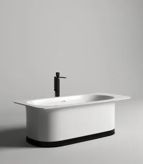 Ванна из искусственного камня Salini Ninfea S-Stone 102721MRH 180x82см RAL снаружи Ванна из искусственного камня Salini Ninfea S-Stone 102721MRH 180x82см RAL снаружи
