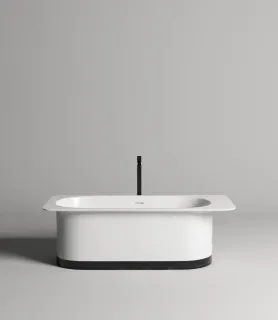 Ванна из искусственного камня Salini Ninfea S-Stone 102721M 180x82см белый матовый Ванна из искусственного камня Salini Ninfea S-Stone 102721M 180x82см белый матовый