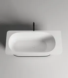 Ванна из искусственного камня Salini Ninfea S-Stone 102721M 180x82см белый матовый Ванна из искусственного камня Salini Ninfea S-Stone 102721M 180x82см белый матовый