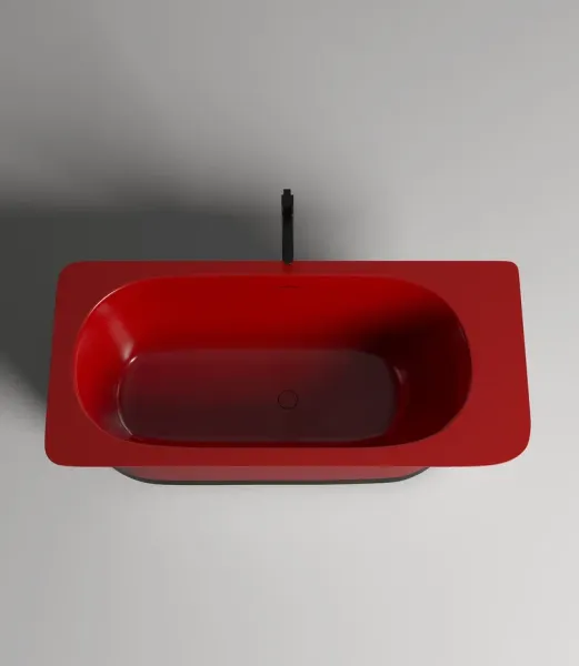 Ванна из искусственного камня Salini Ninfea S-Stone 102721MRF 180x82см RAL полностью