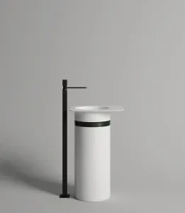 Напольная раковина Salini Ninfea 01 S-Stone 130221M 54см белый матовый