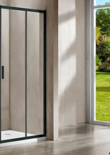 Душевая дверь Vincea Garda VHC-1G120CLB 120 см профиль черный стекло прозрачное
