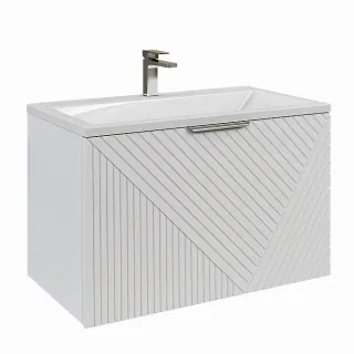 Напольная тумба под раковину Onika Лайн 106044 с ящиком 60см белый