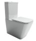Напольная пристенная чаша унитаза Ceramicanova Кубик (Cubic) CN1803-B белый