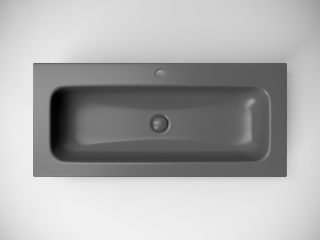 Раковина Ceramicanova Грация (Grace) CN7013MDH 101 см тёмный антрацит матовый
