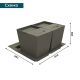 Система сортировки мусора Alveus 227977 ALBIO 45 2x16 L серый пластик