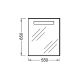 Зеркало с подсветкой 55 см Jacob Delafon FORMILIA EB1158-NF
