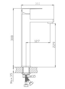 Смеситель для раковины Haiba HB11803 сатин