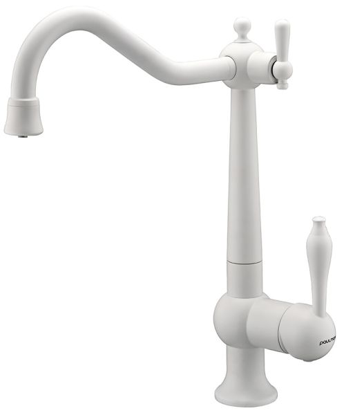 Смеситель для кухни Paulmark Retro Re213226-431 белый матовый