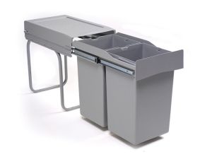 Система сортировки мусора Alveus ALBIO 1090335 2X14 L серый пластик