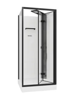 Душевая кабина Ceruttispa BELLA90B 90x90 см чёрный