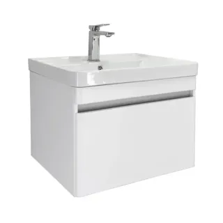 Тумба под раковину Comforty Валдай-60П 00-00020674 белый матовый