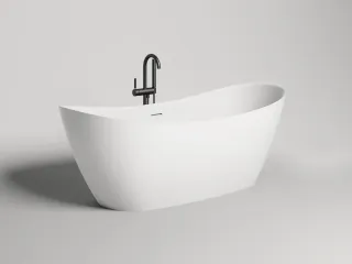 Ванна из искусственного камня Salini Noemi S-Stone 101811SM 185x81см белый матовый Ванна из искусственного камня Salini Noemi S-Stone 101811SM 185x81см белый матовый