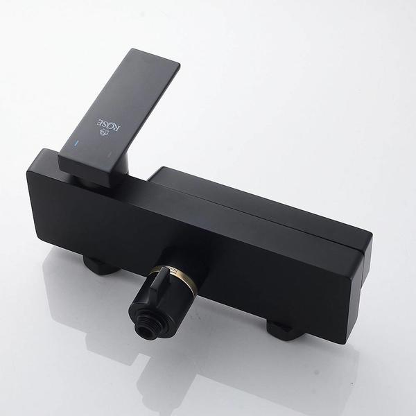 Душевая стойка Rose R1836H чёрный матовый