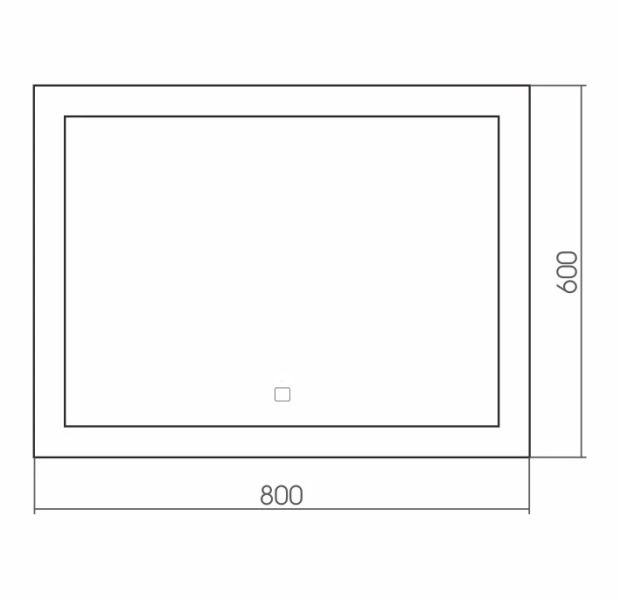 Зеркало Silver Mirrors Norma Neo 80см белый LED-00002419