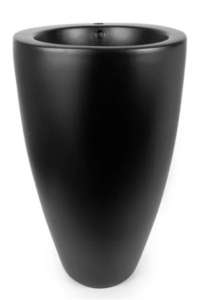Раковина напольная SantiLine SL-4004MB 50см чёрный матовый