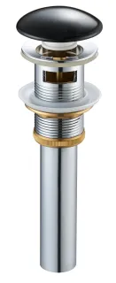 Донный клапан SantiLine SL-103 с переливом чёрный Донный клапан SantiLine SL-103 с переливом чёрный