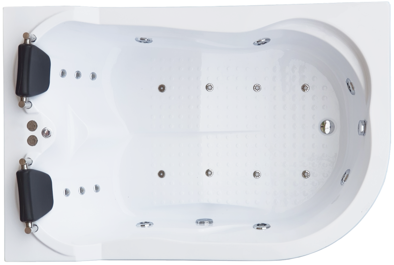 Гидромассажная ванна Royal Bath Norway De Luxe 180x120см левая белый RB331100DL-L