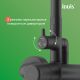 Душевая стойка IDDIS Эйгер (Aiger) AIGBL3Fi06 чёрный матовый
