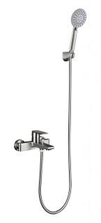 Смеситель для ванны и душа BelBagno Nova NOV-SET-VDH-IN сатин