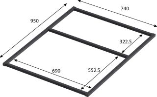 Ножки для душевого поддона Good Door Essentia 100x80 Ножки для душевого поддона Good Door Essentia 100x80