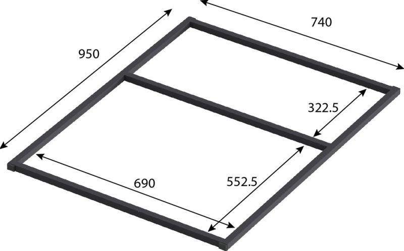 Ножки для душевого поддона Good Door Essentia 100x80 Ножки для душевого поддона Good Door Essentia 100x80