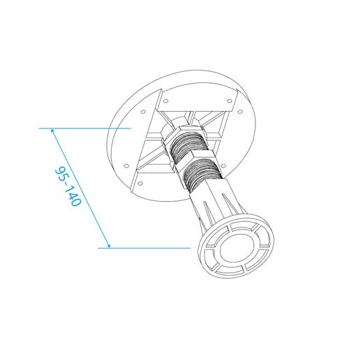 Ножки для поддона RGW N-01 (08) (универсальные) (к GWS-01-31(BCF08))