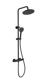 Душевая стойка Wonzon & Woghand Capsule WW-B3031-A-MB с термостатом чёрный матовый Душевая стойка Wonzon & Woghand Capsule WW-B3031-A-MB с термостатом чёрный матовый