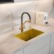 Мойка для кухни с корзиной и дозатором РМС MR-5843G золото