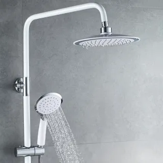 Душевая стойка Shevanik S9836F белый/хром Душевая стойка Shevanik S9836F белый/хром
