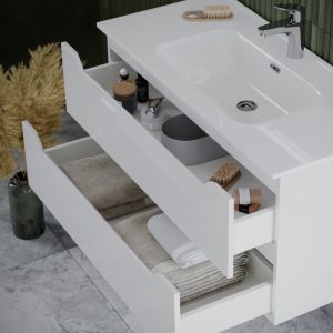 Подвесная тумба под раковину Sancos Norma 2.0 NR2.060W 60см белый глянец
