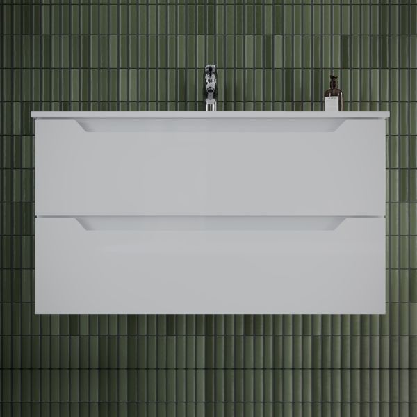 Подвесная тумба под раковину Sancos Norma 2.0 NR2.090W 90см белый глянец Подвесная тумба под раковину Sancos Norma 2.0 NR2.090W 90см белый глянец