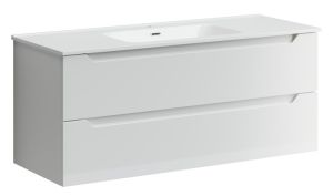 Подвесная тумба под раковину Sancos Norma 2.0 NR2.0120-1W 120см белый глянец