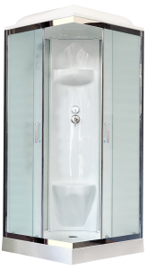 Душевая кабина Royal Bath HP стекло белое/матовое 80x80см RB80HP6-WC-CH