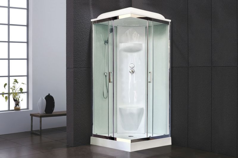 Душевая кабина Royal Bath HP стекло белое/прозрачное 90x90см RB90HP6-WT-CH