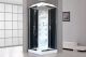 Душевая кабина Royal Bath HP стекло чёрное/прозрачное 90x90см RB90HP7-BT-CH