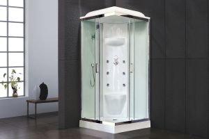 Душевая кабина Royal Bath HP стекло белое/прозрачное 80x80см RB80HP7-WT-CH